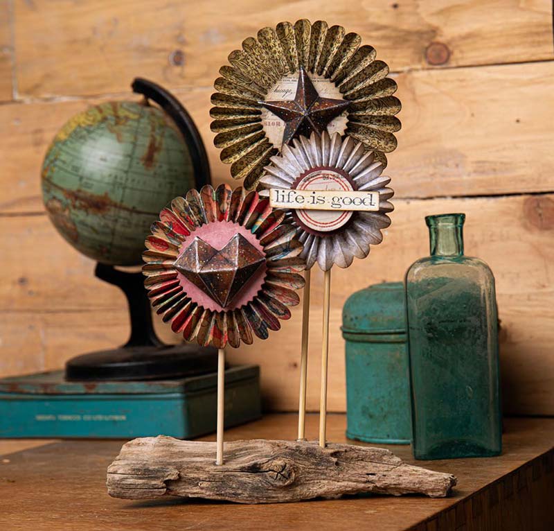 Tim Holtz Sizzix Vault Thinlits Dies - Rosettes [666567] - Image 3