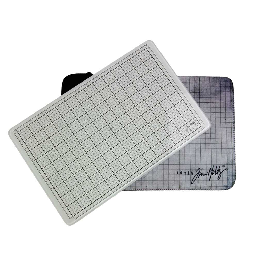 Tim Holtz / Tonic Studios Travel Glass Studio Mat - White [2634EUS] - Image 3