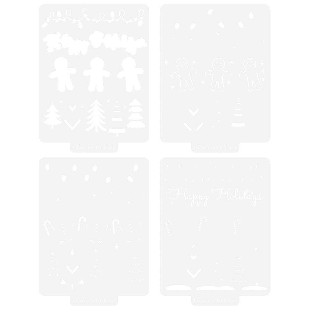 Tonic Studios A Candy Cane Christmas Collection - Stencil Collection [5538E] - Image 2