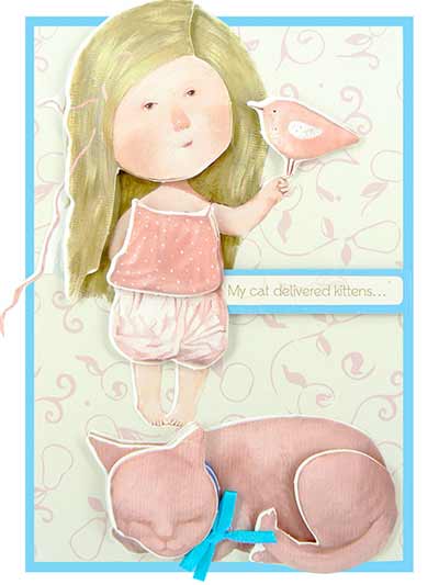 Ultimate Crafts Gapchinska Decoupage Sheet - Sleeping [UL157961] - Image 3