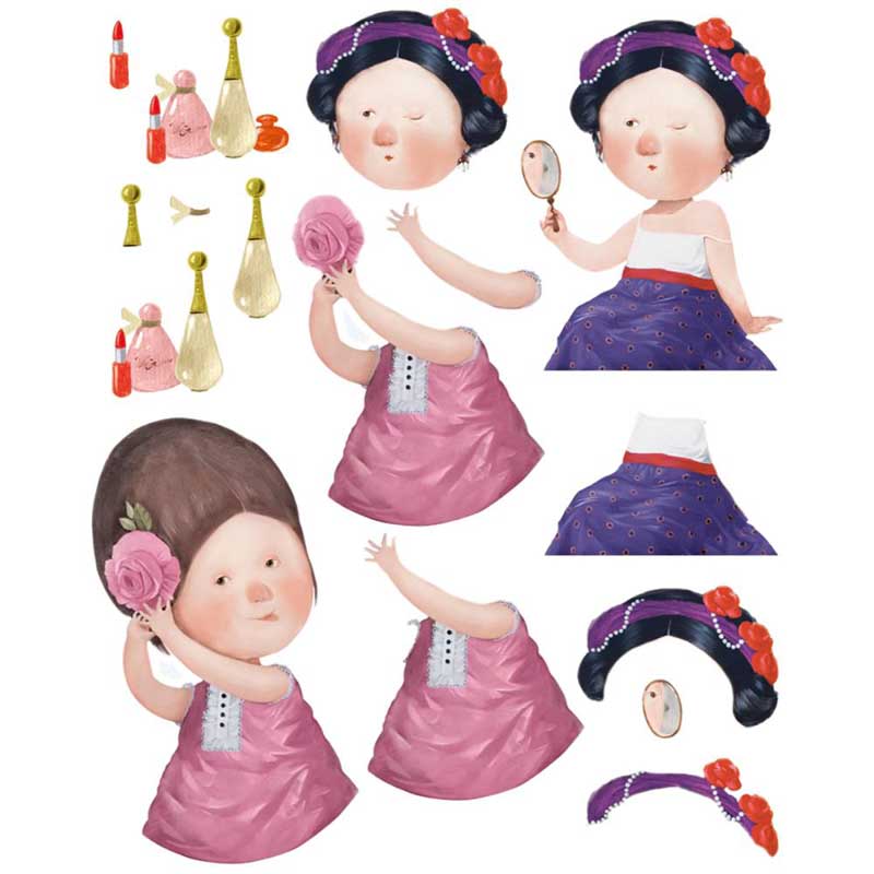 Ultimate Crafts Gapchinska Decoupage Sheet - Hairdo [UL157959]