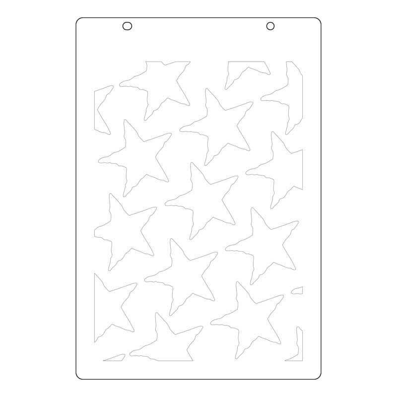 Vicki Boutin / Sizzix Layered Stencils & Framelits - Script Layering Stars [667191] - Image 3