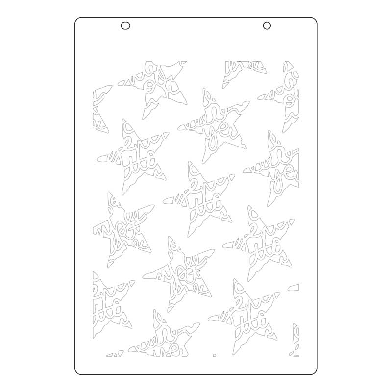 Vicki Boutin / Sizzix Layered Stencils & Framelits - Script Layering Stars [667191] - Image 4