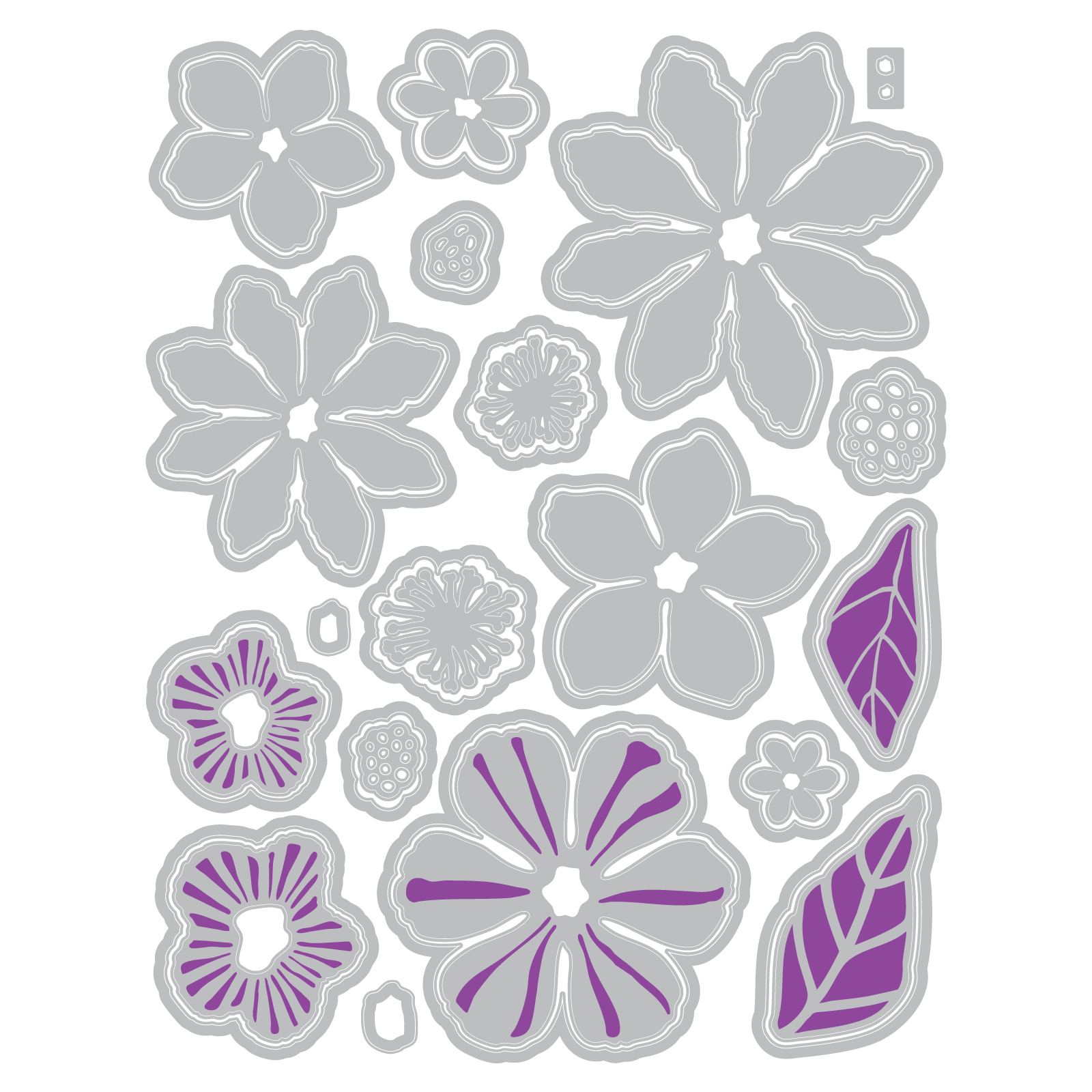 Vicki Boutin / Sizzix Stamps & Framelits - Floral Layers #1 [667074] - Image 2