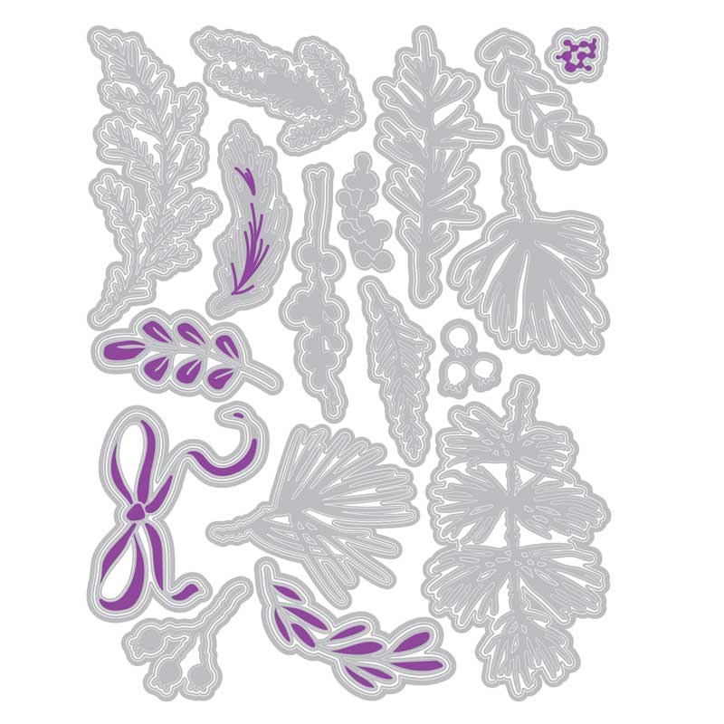 Vicki Boutin / Sizzix Stamps & Framelits - Winter Greenery [667188] - Image 2