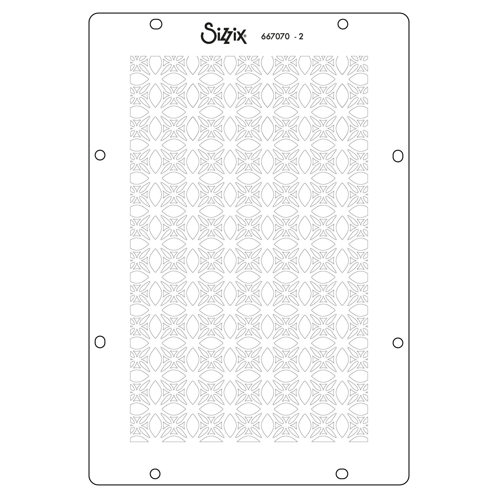 Vicki Boutin / Sizzix Stencils - Buildables Backgrounds #1 [667070] - Image 3