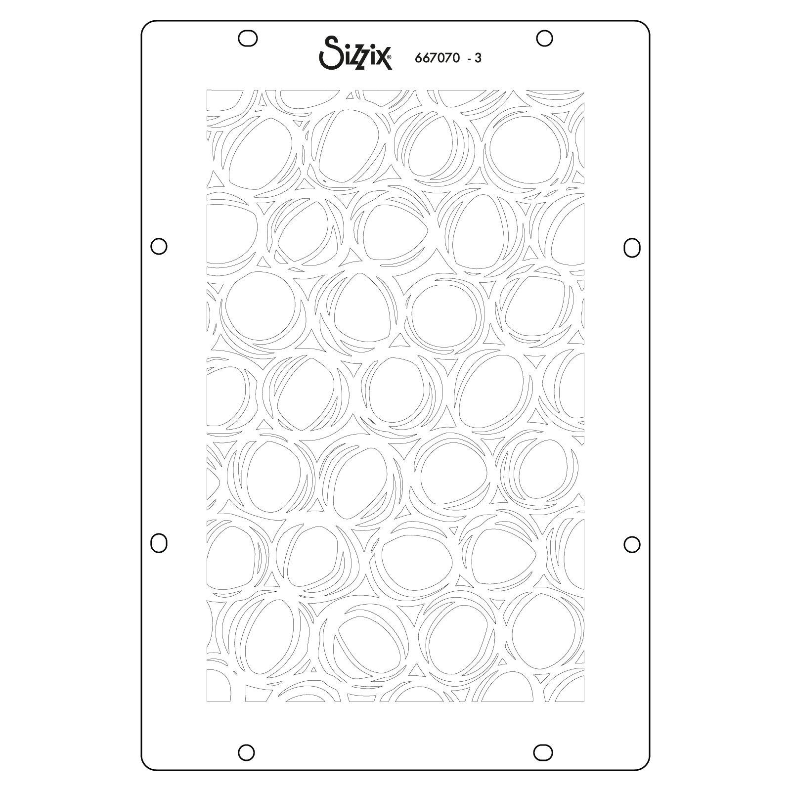 Vicki Boutin / Sizzix Stencils - Buildables Backgrounds #1 [667070] - Image 4