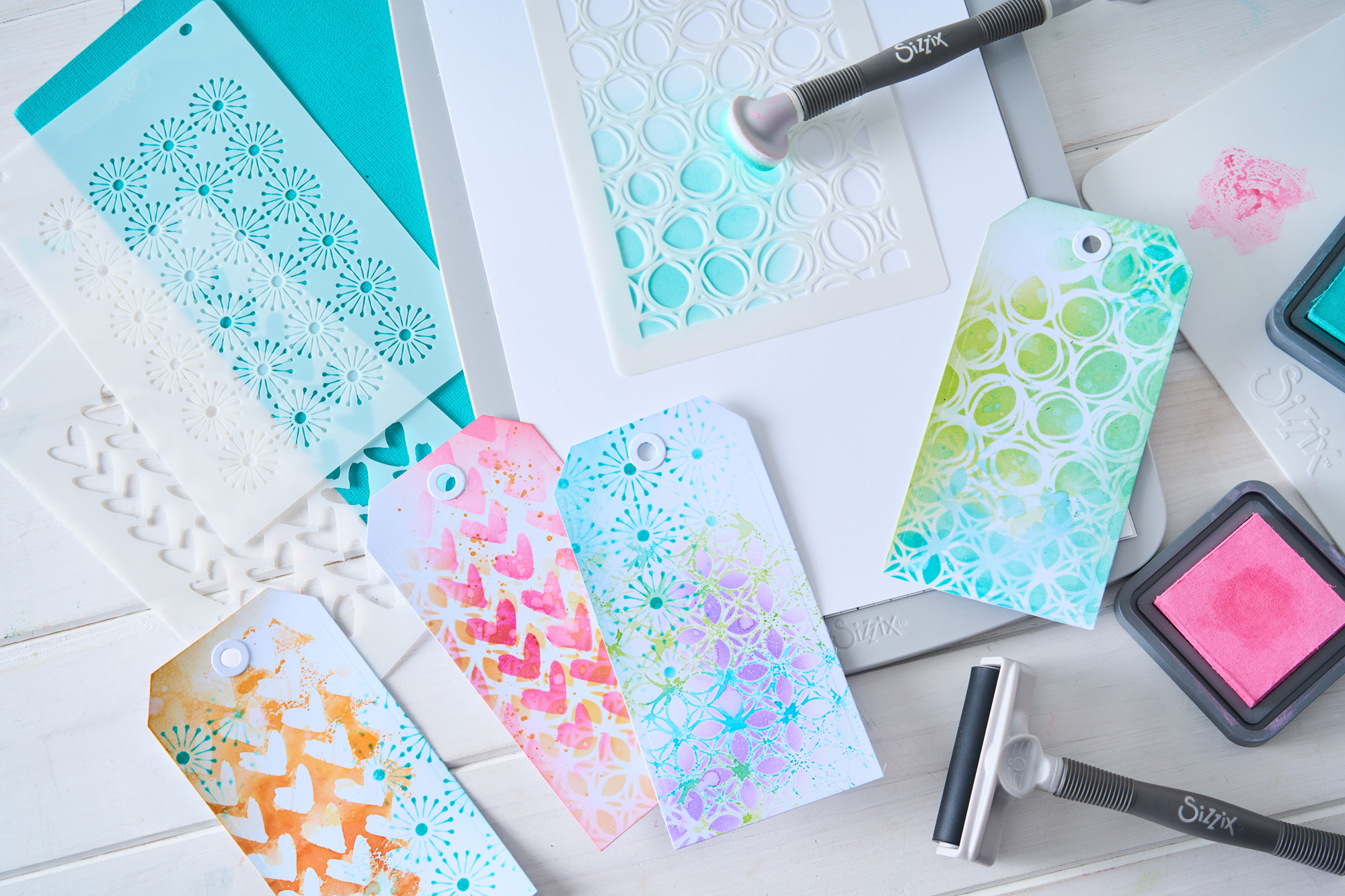 Vicki Boutin / Sizzix Stencils - Buildables Backgrounds #1 [667070] - Image 6