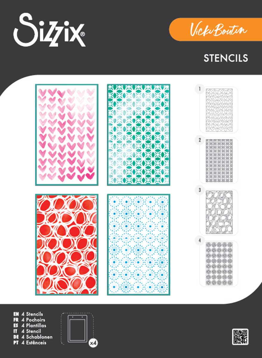 Vicki Boutin / Sizzix Stencils - Buildables Backgrounds #1 [667070]