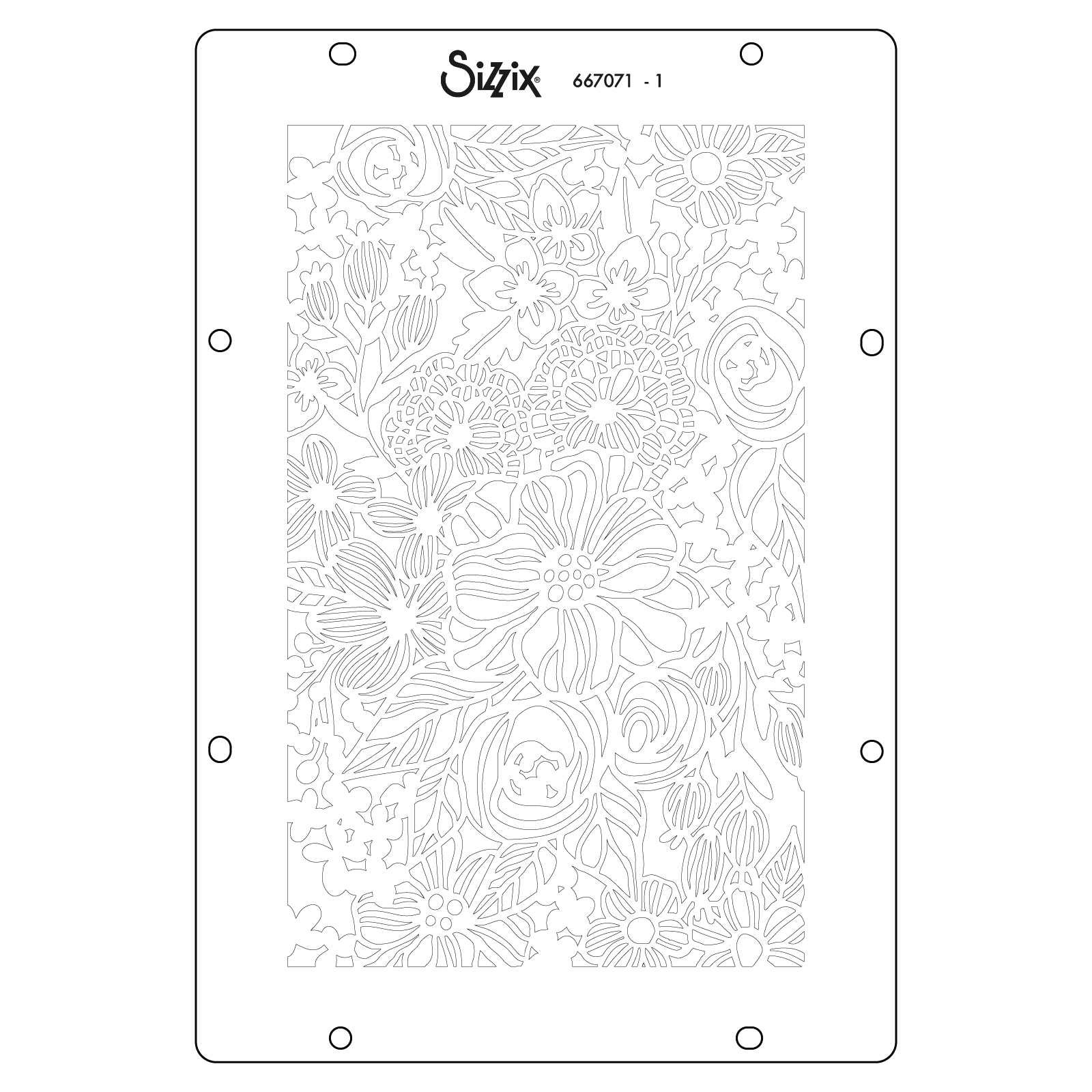 Vicki Boutin / Sizzix Stencils - Buildables Botanicals #1 [667071] - Image 2