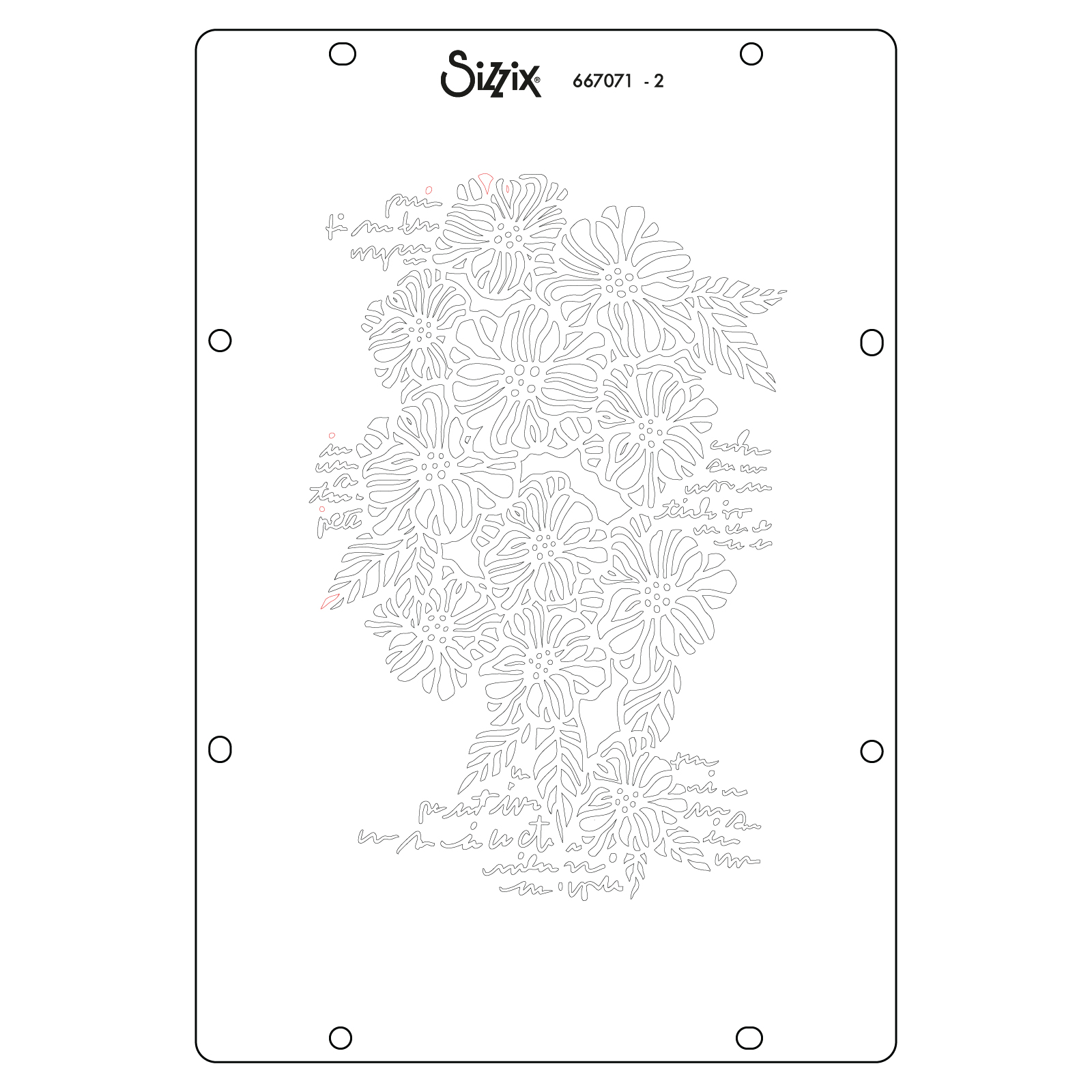 Vicki Boutin / Sizzix Stencils - Buildables Botanicals #1 [667071] - Image 3