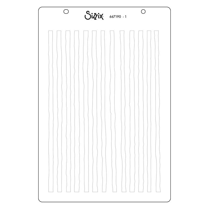 Vicki Boutin / Sizzix Stencils - Holiday Layering Stripes [667190] - Image 2