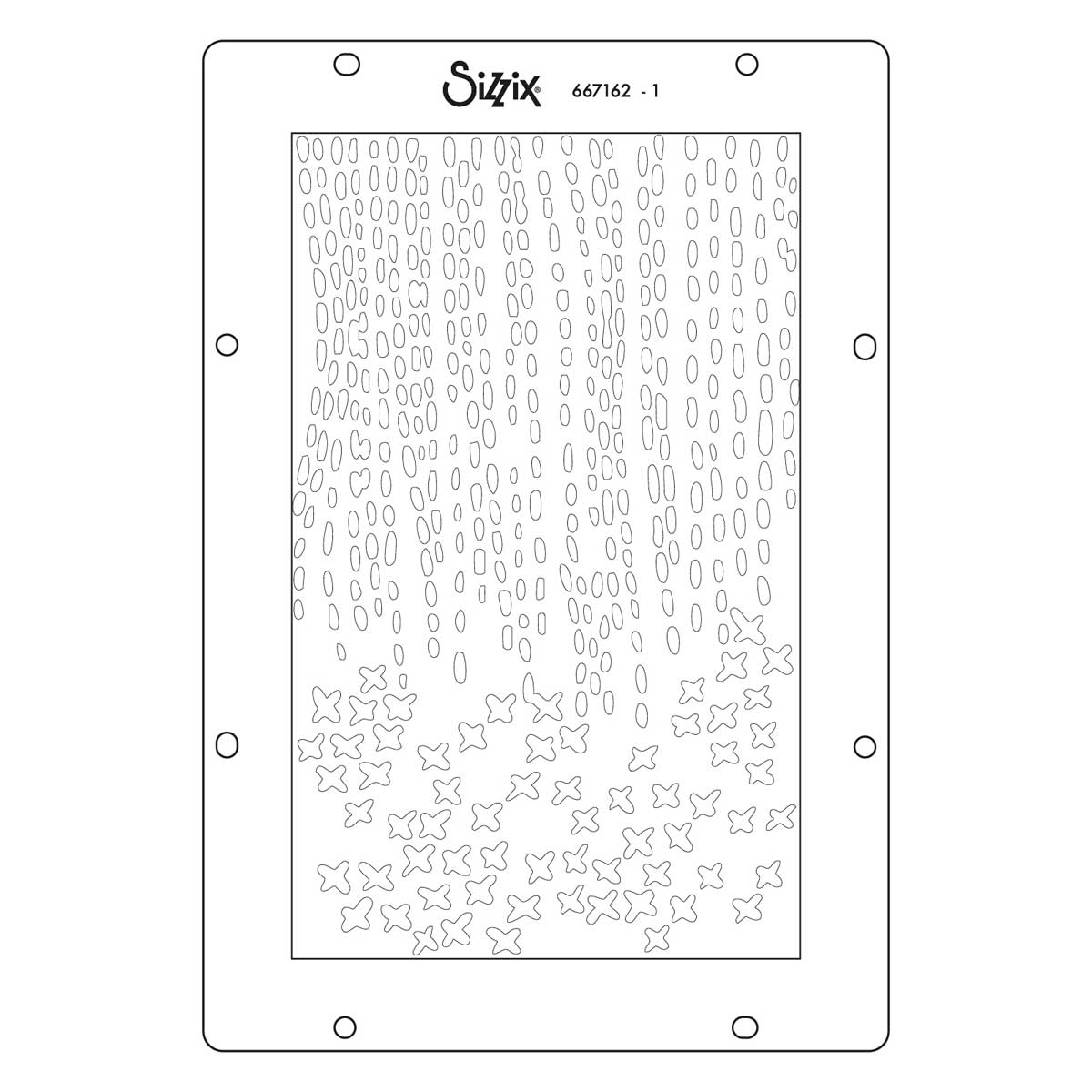 Vicki Boutin / Sizzix Stencils - Stitched Florals [667162] - Image 2