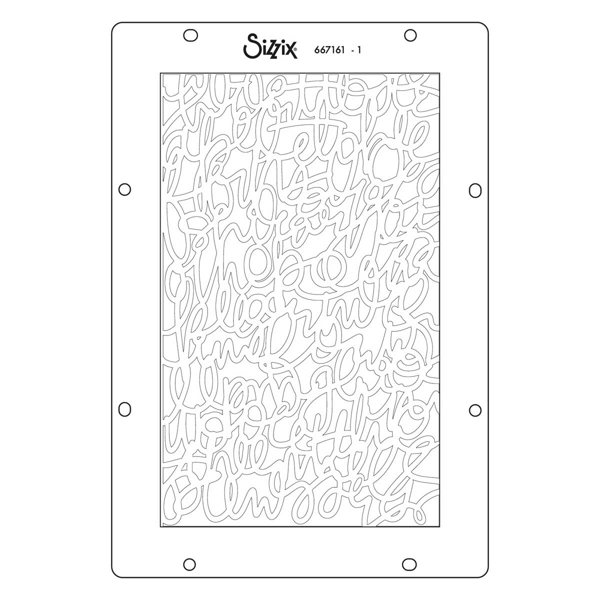 Vicki Boutin / Sizzix Stencils - Words & Numbers [667161] - Image 2