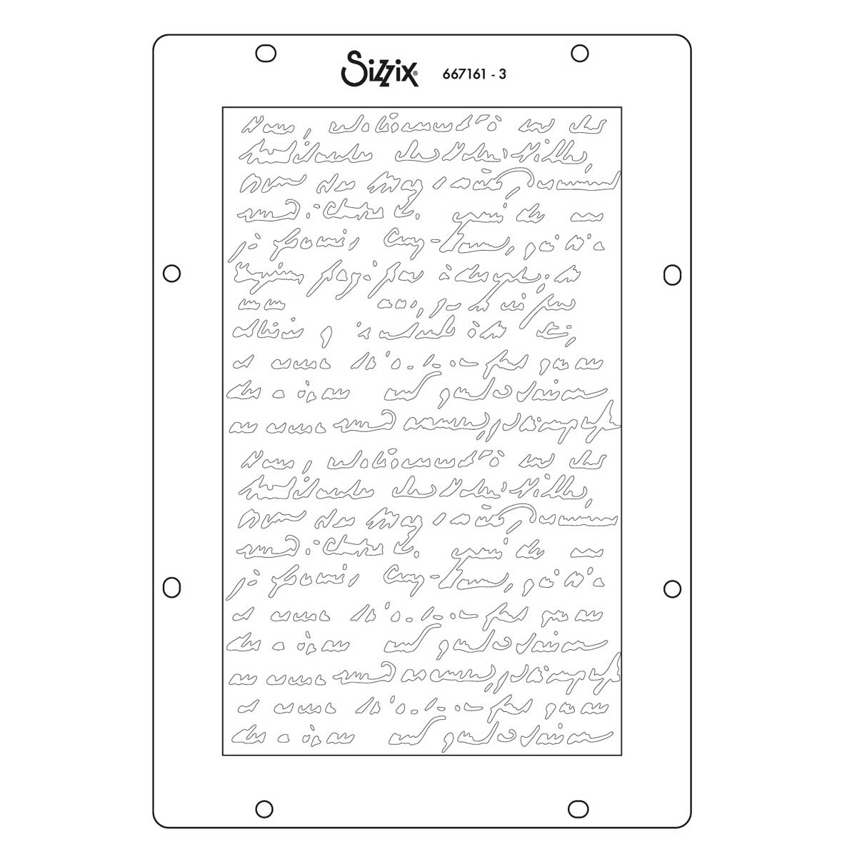 Vicki Boutin / Sizzix Stencils - Words & Numbers [667161] - Image 4