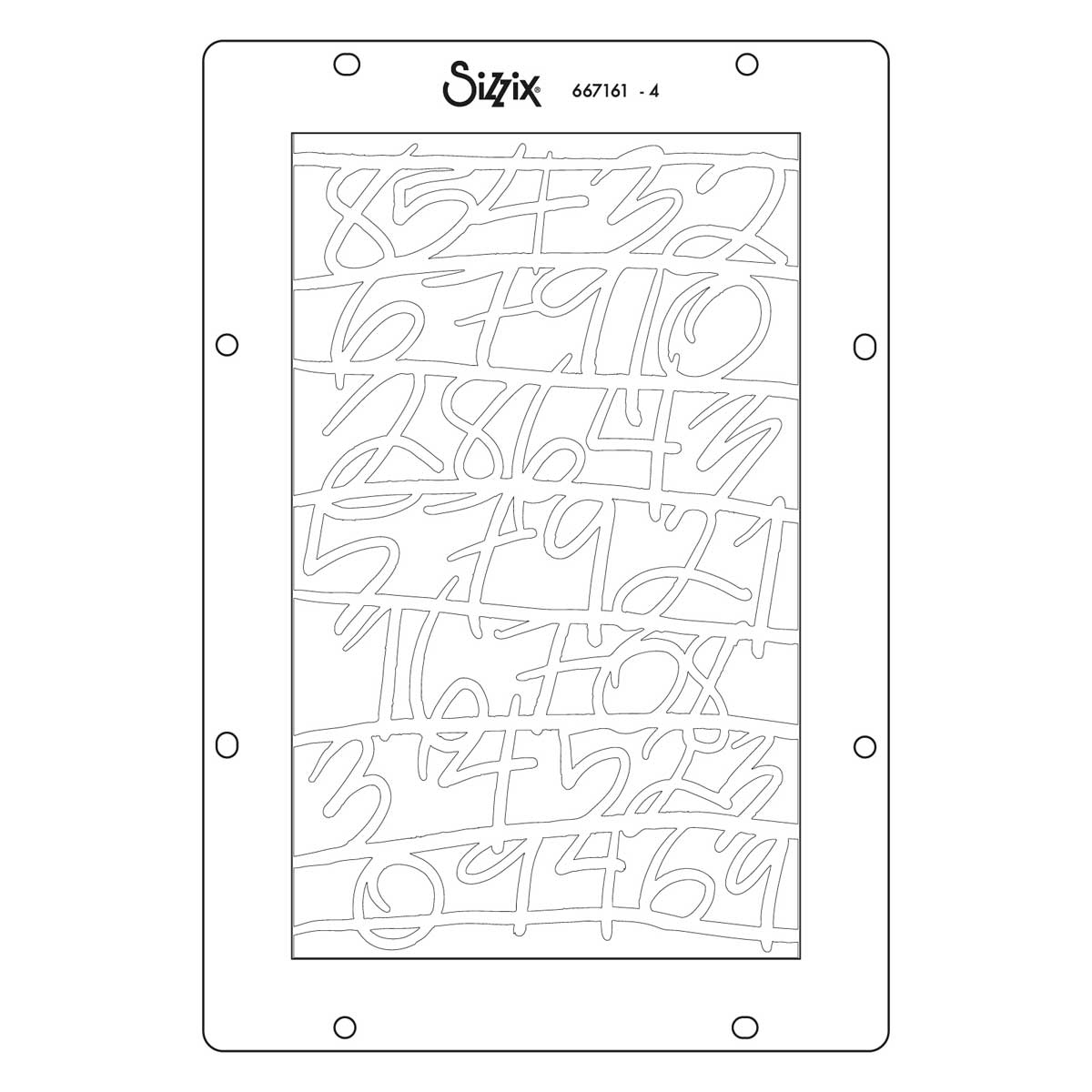 Vicki Boutin / Sizzix Stencils - Words & Numbers [667161] - Image 5