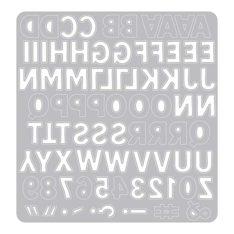 Vicki Boutin / Sizzix Thinlits - Mini Bold Alpha [667198] - Image 2