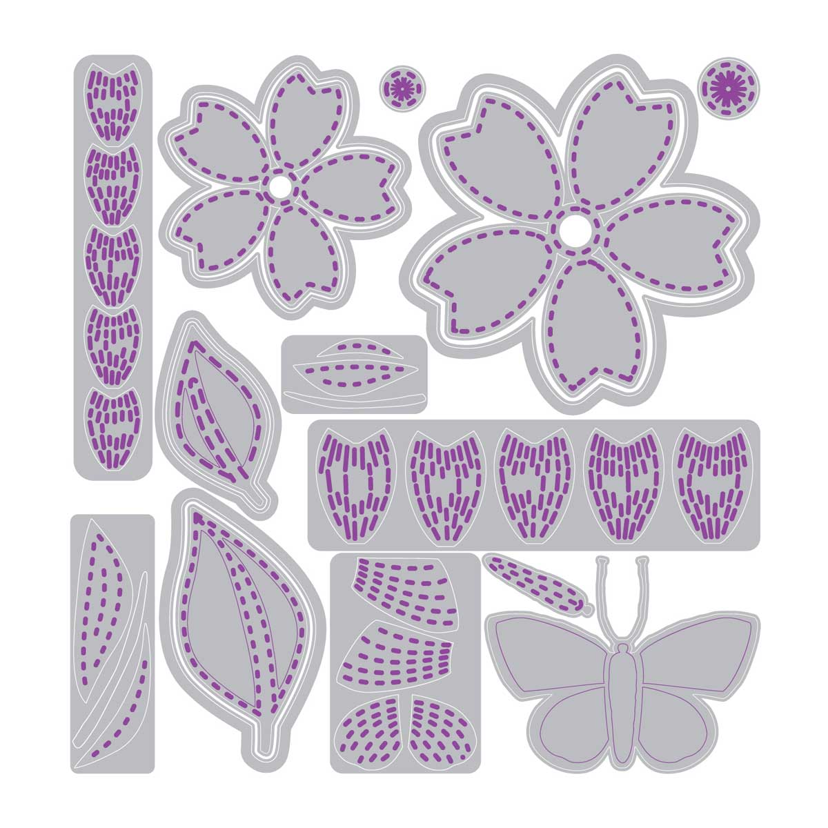 Vicki Boutin / Sizzix Thinlits - Stitched Floral [667164] - Image 2