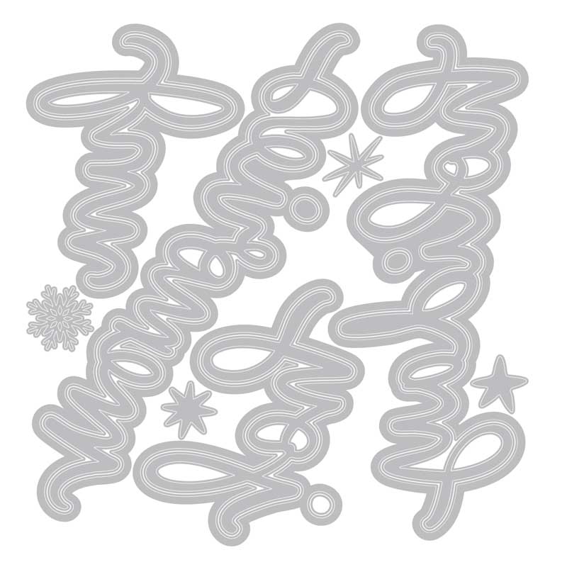 Vicki Boutin / Sizzix Thinlits - Vicki Holiday Script [667189] - Image 2