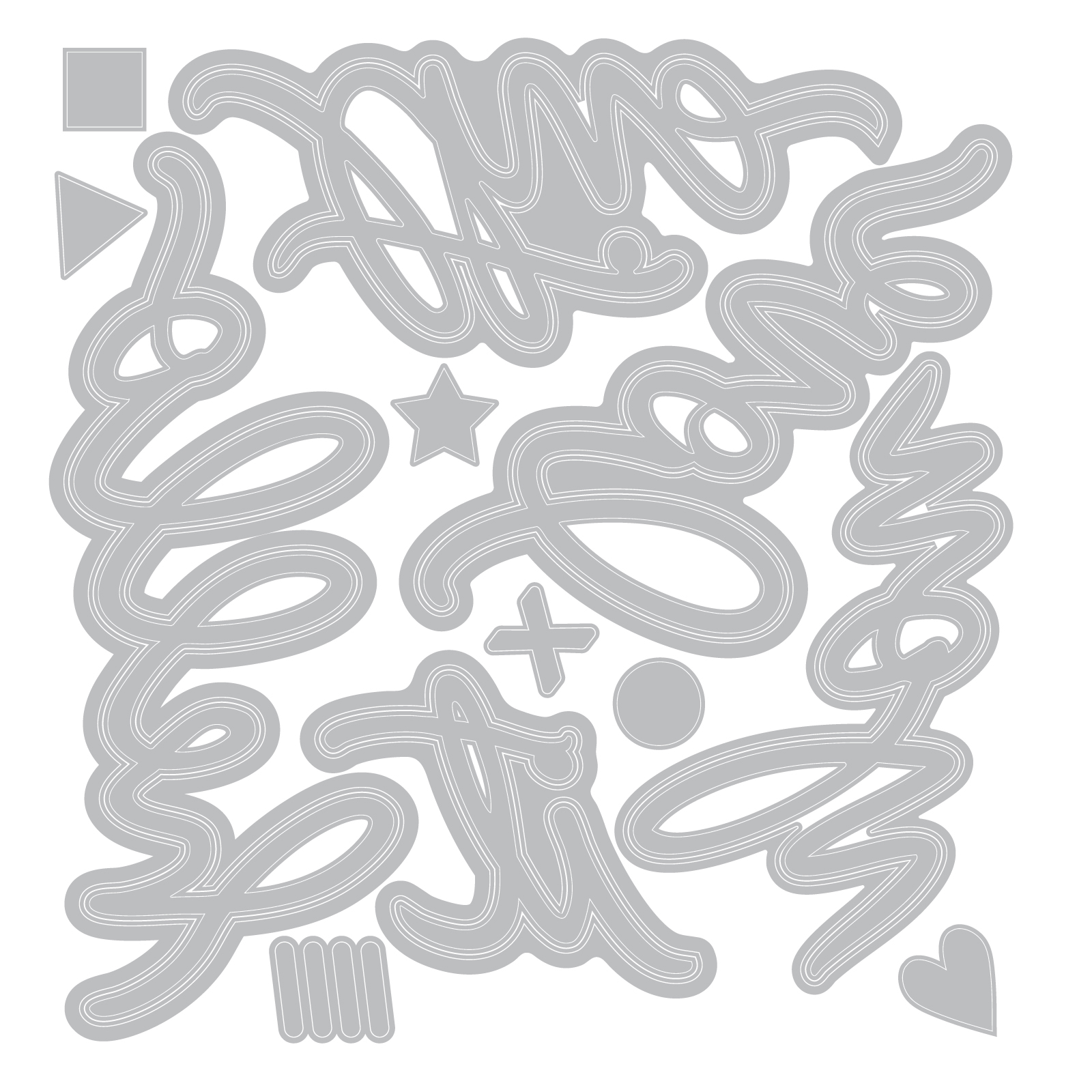 Vicki Boutin / Sizzix Thinlits - Vicki Script #1 [667073] - Image 2