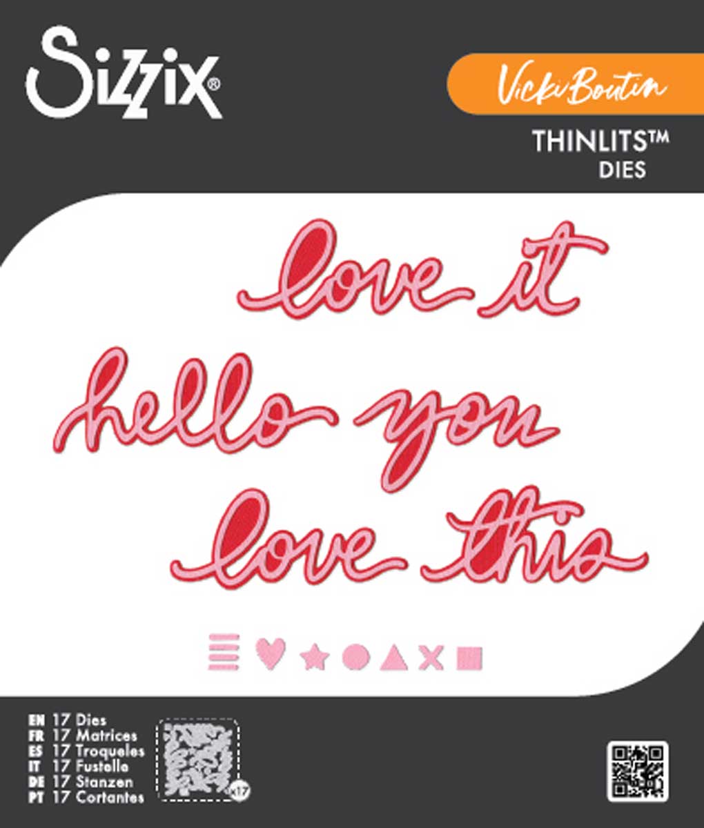 Vicki Boutin / Sizzix Thinlits - Vicki Script #1 [667073]