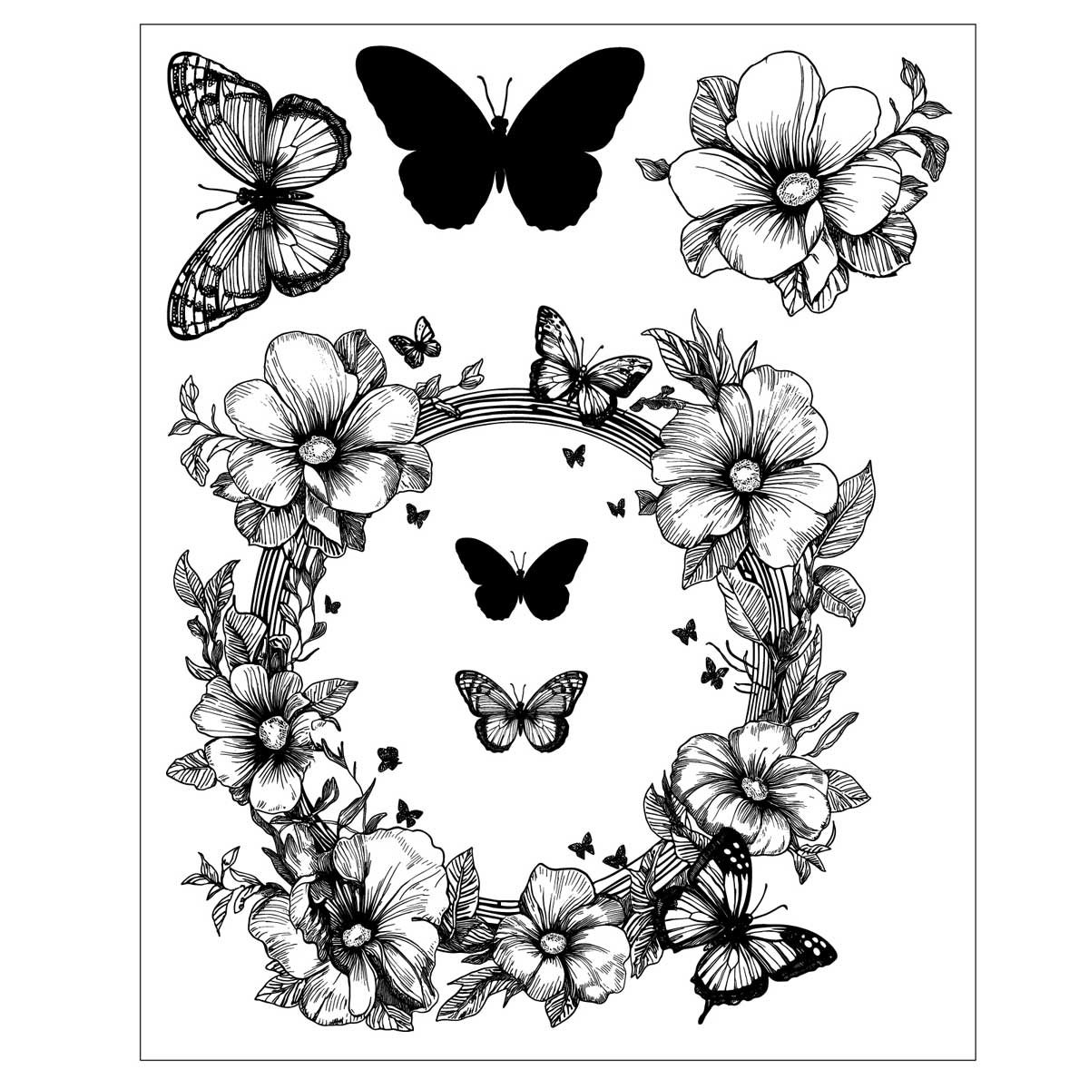 Willow Wolfe / Sizzix Stamps & Framelits - Artful Blooms [667031] - Image 2