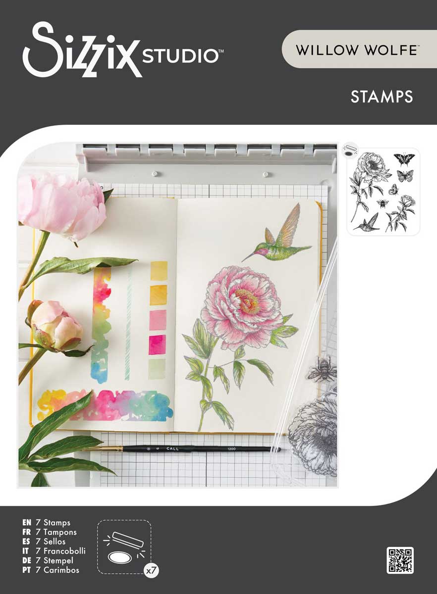 Willow Wolfe / Sizzix Stamps - Flowers & Creatures [666926]