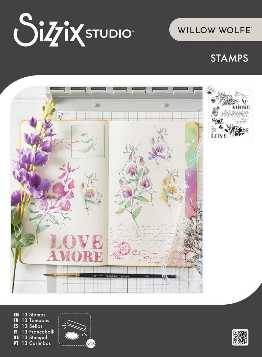 Willow Wolfe / Sizzix Stamps - Love Letters [667094]