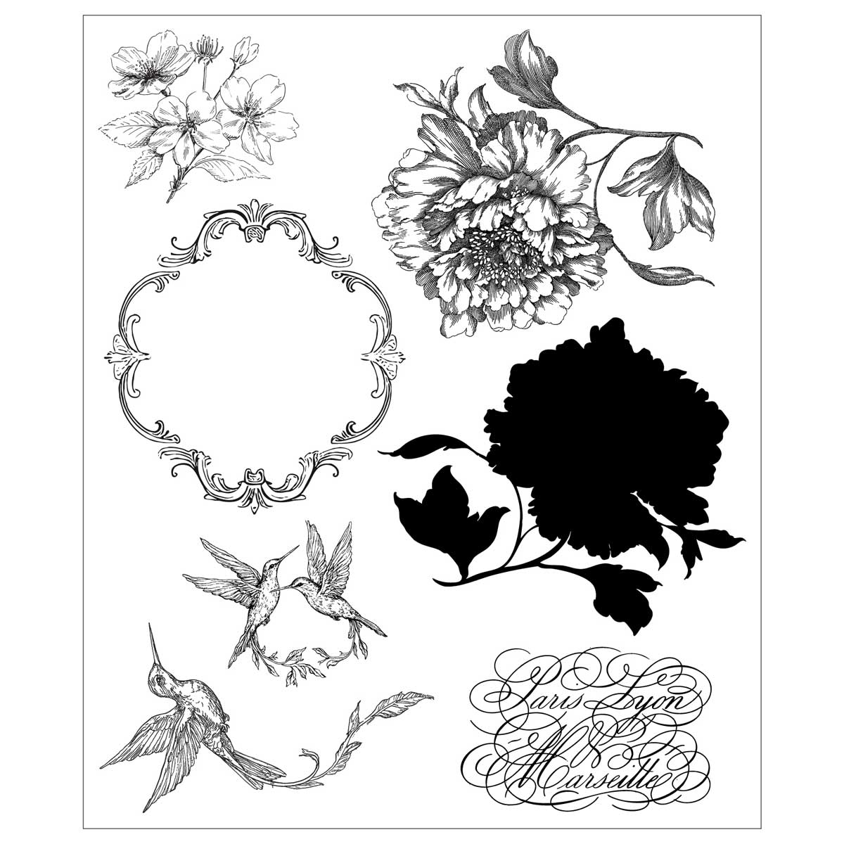 Willow Wolfe / Sizzix Stamps - Ornamental Medallions [667127] - Image 2
