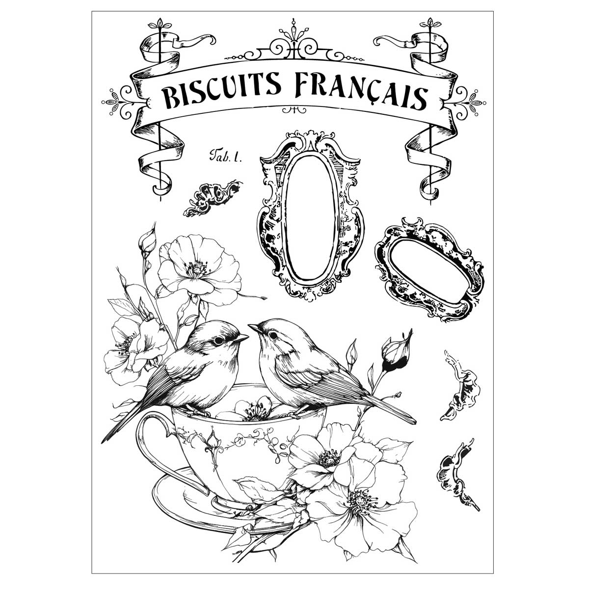 Willow Wolfe / Sizzix Stencils & Stamps - Birds & Biscuits [667126] - Image 2