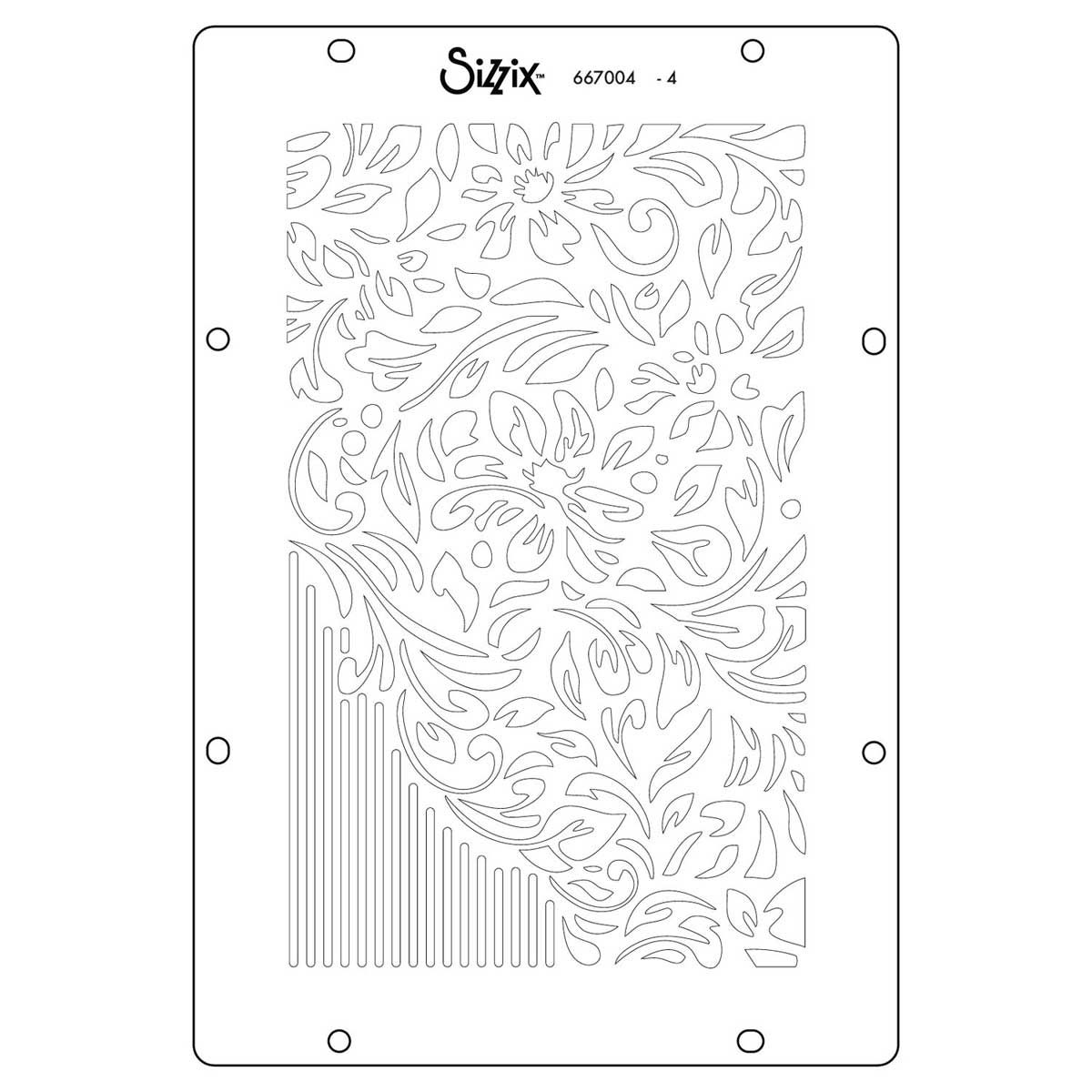 Willow Wolfe / Sizzix Stencils - Backgrounds [667004] - Image 5