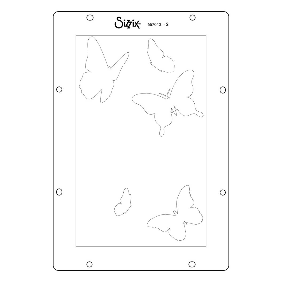 Willow Wolfe / Sizzix Stencils - Butterflies [667040] - Image 3