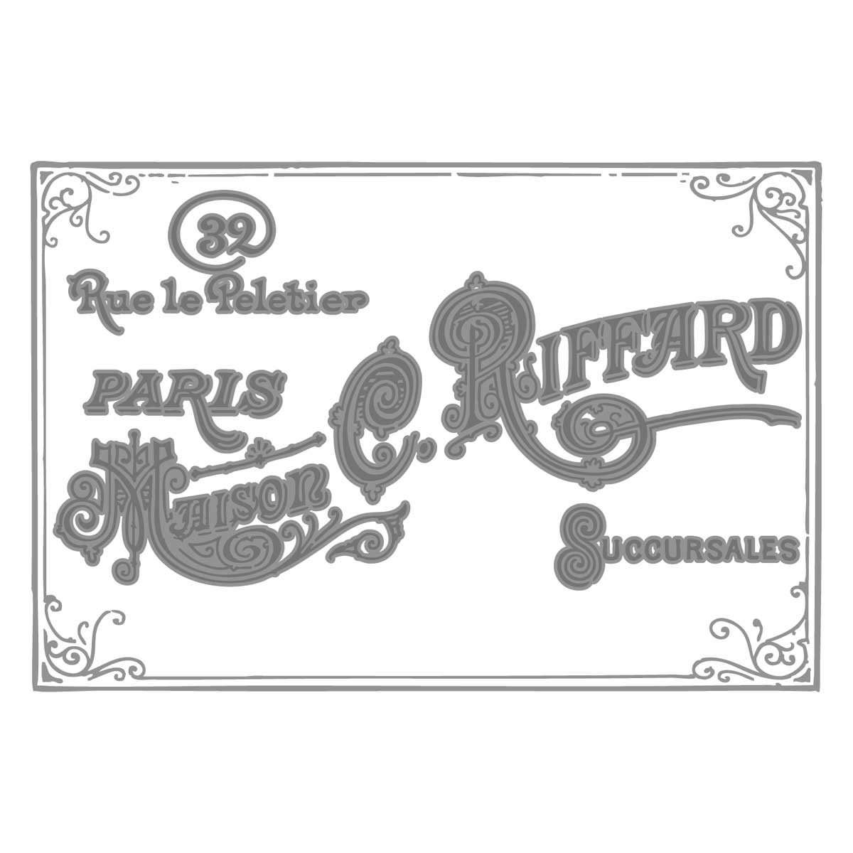 Willow Wolfe / Sizzix Textured Impressions - Vintage Label [667029] - Image 2