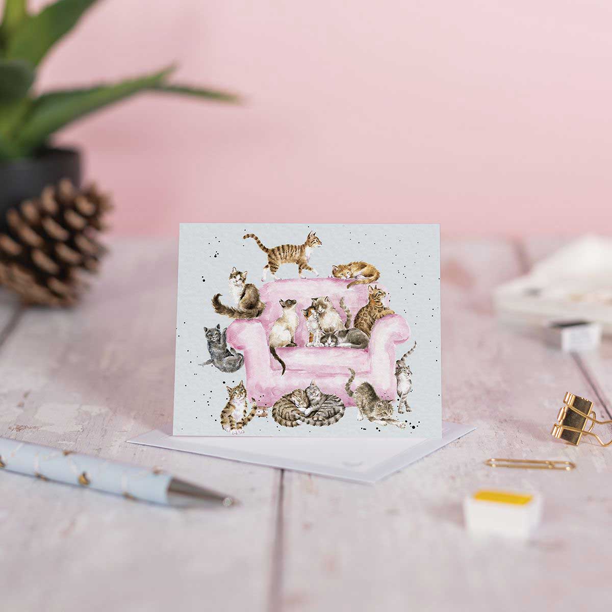 Wrendale Designs Mini Gift Enclosure Card - Cattitude [GE139] - Image 2