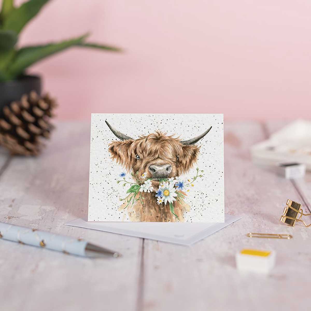 Wrendale Designs Mini Gift Enclosure Card - Daisy Coo [GE090] - Image 2