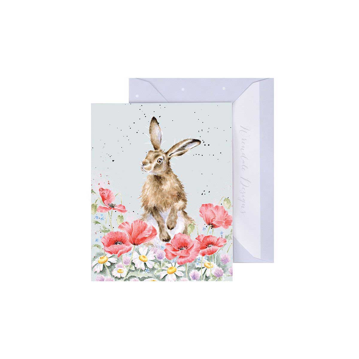 Wrendale Designs Mini Gift Enclosure Card - Field Of Flowers [GE131]
