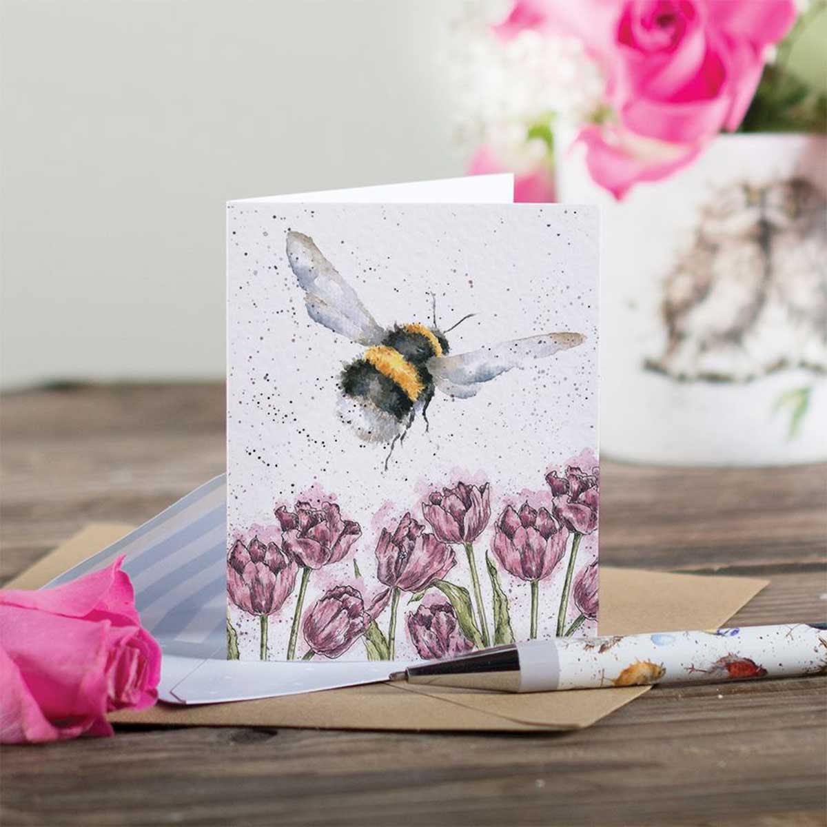 Wrendale Designs Mini Gift Enclosure Card - Flight Of The Bumblebee [GE056] - Image 2