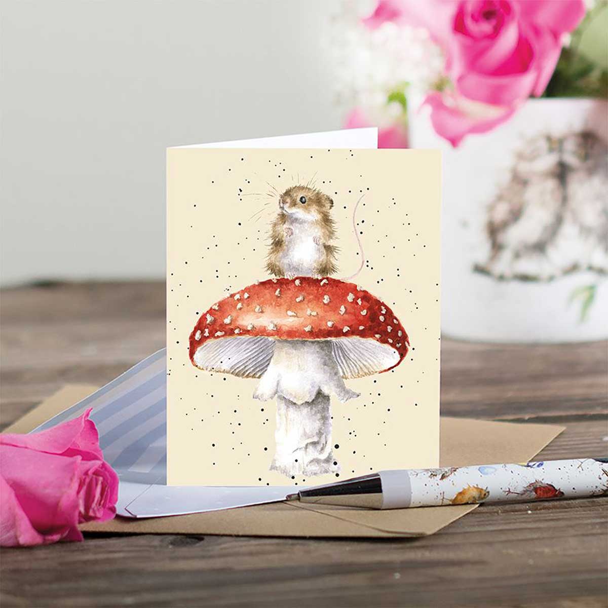 Wrendale Designs Mini Gift Enclosure Card - He's A Fun-gi [GE119] - Image 2
