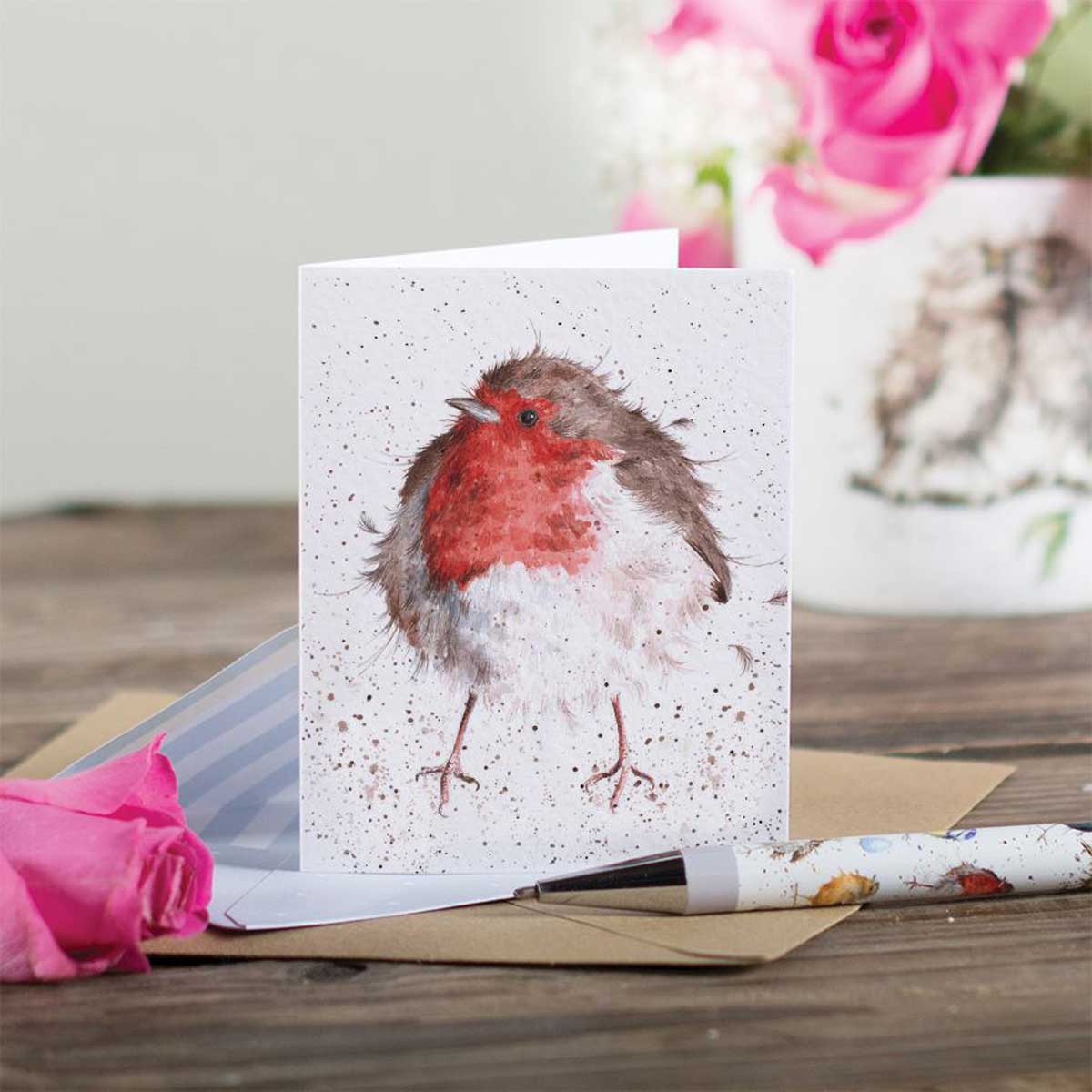 Wrendale Designs Mini Gift Enclosure Card - Jolly Robin [GE006] - Image 2