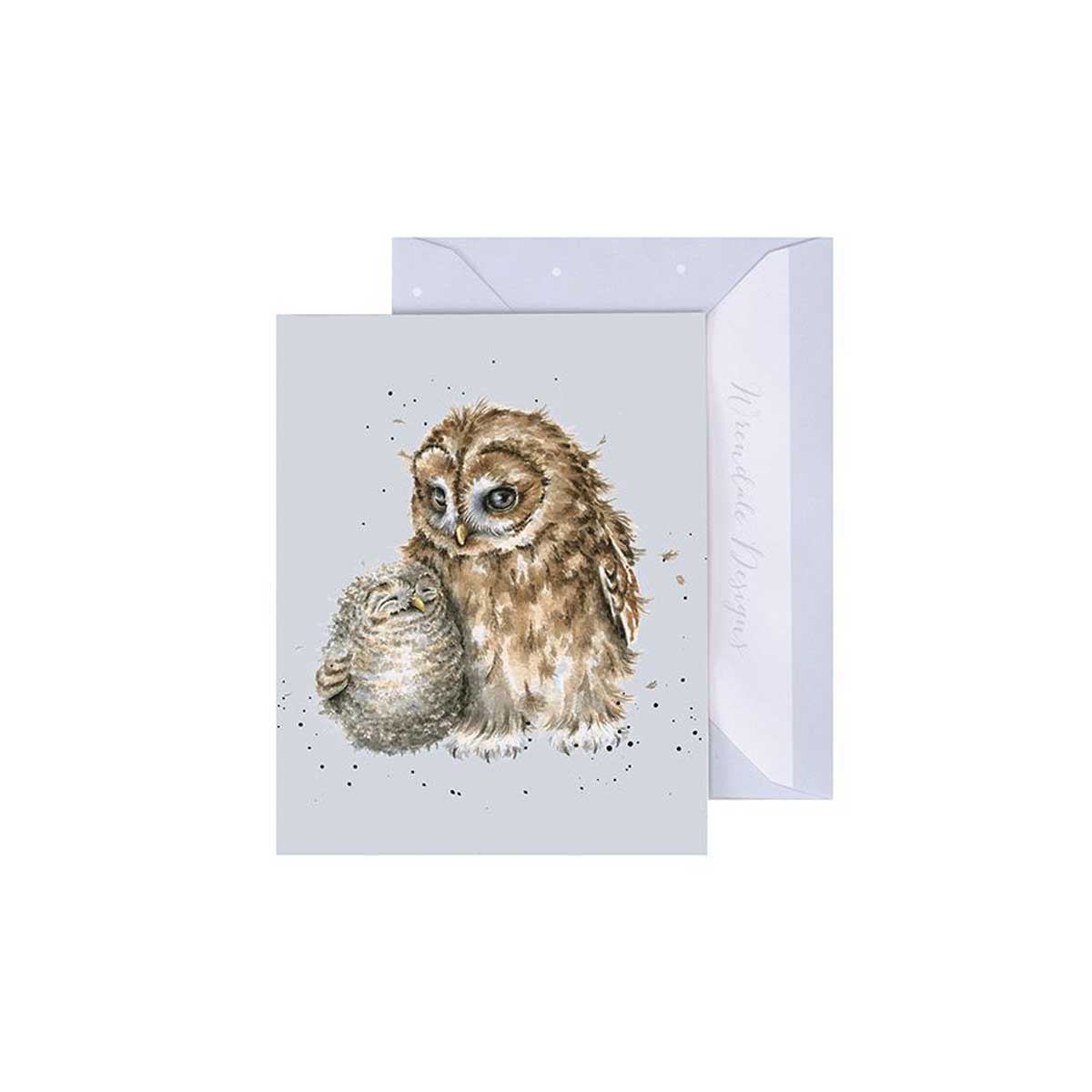 Wrendale Designs Mini Gift Enclosure Card - Owlways By Your Side [GE128]
