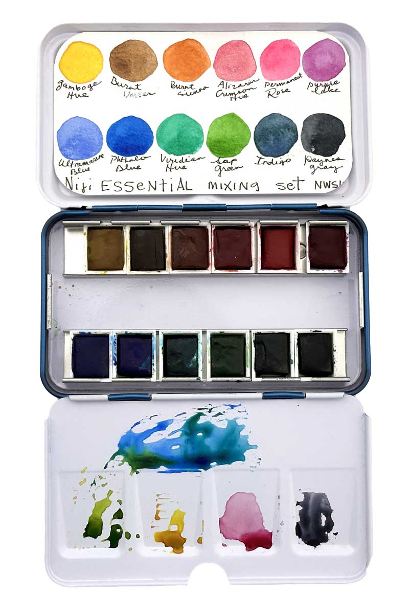 Yasutomo Niji Artist Watercolors - Essential Set Of 12 [NWS12] - Image 2