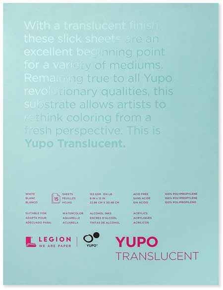 Yupo Paper Pad - White Heavy 9 x 12